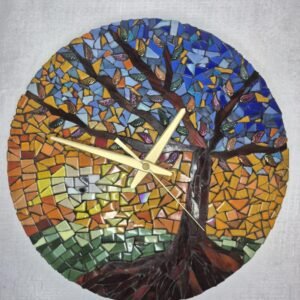 Sunset tree clock