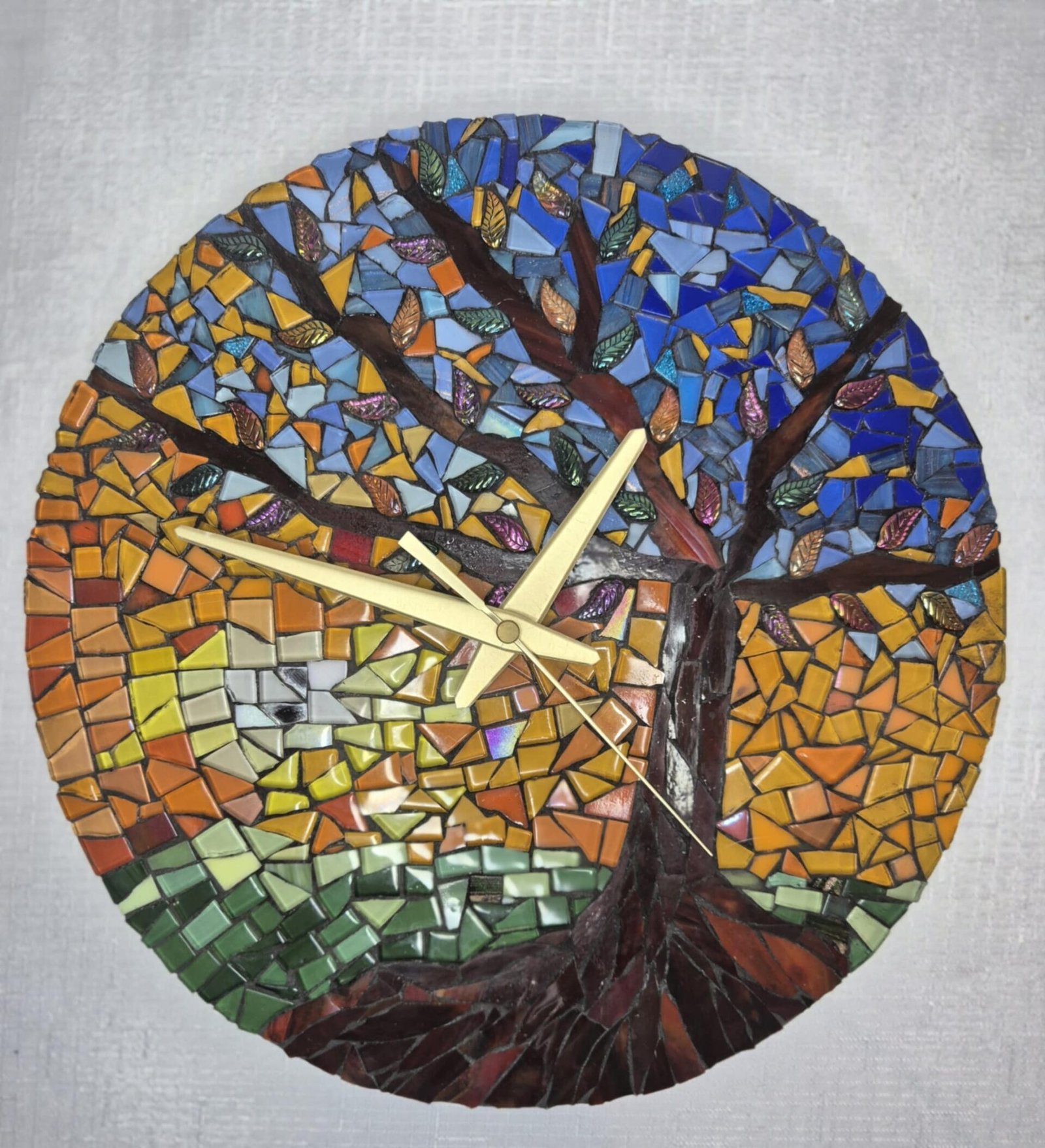 Sunset tree clock